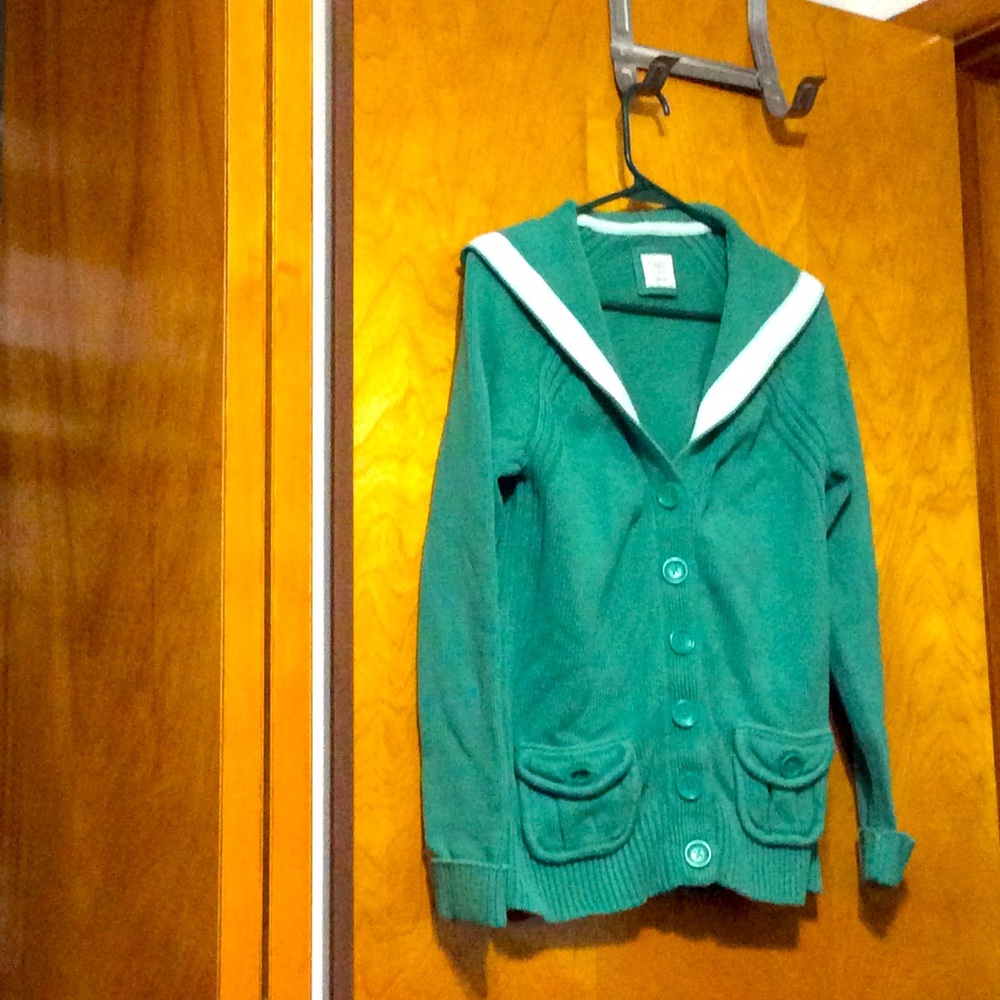 COPY - COPY - Kelly Green Old Navy Hooded Cardiga…